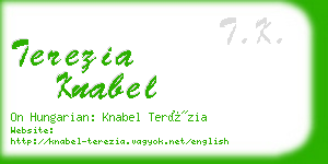 terezia knabel business card